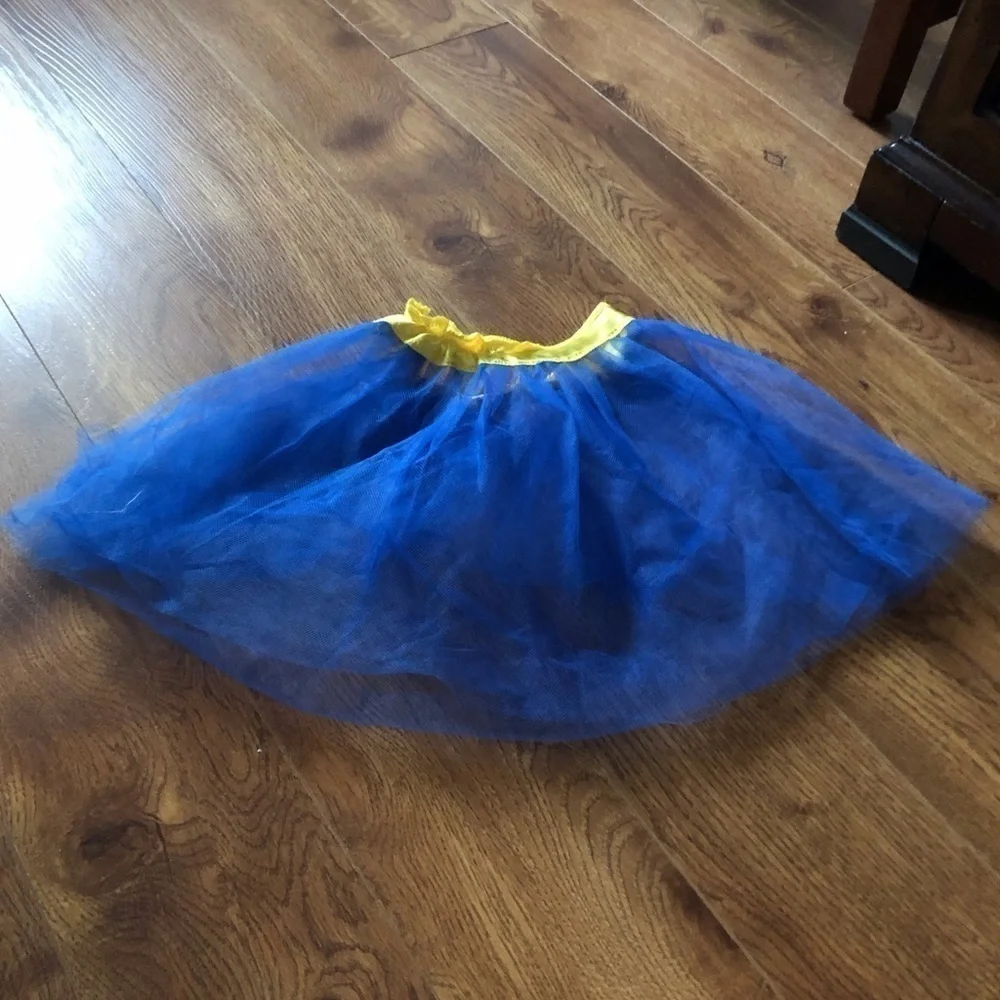 Girls dress up blue skirt